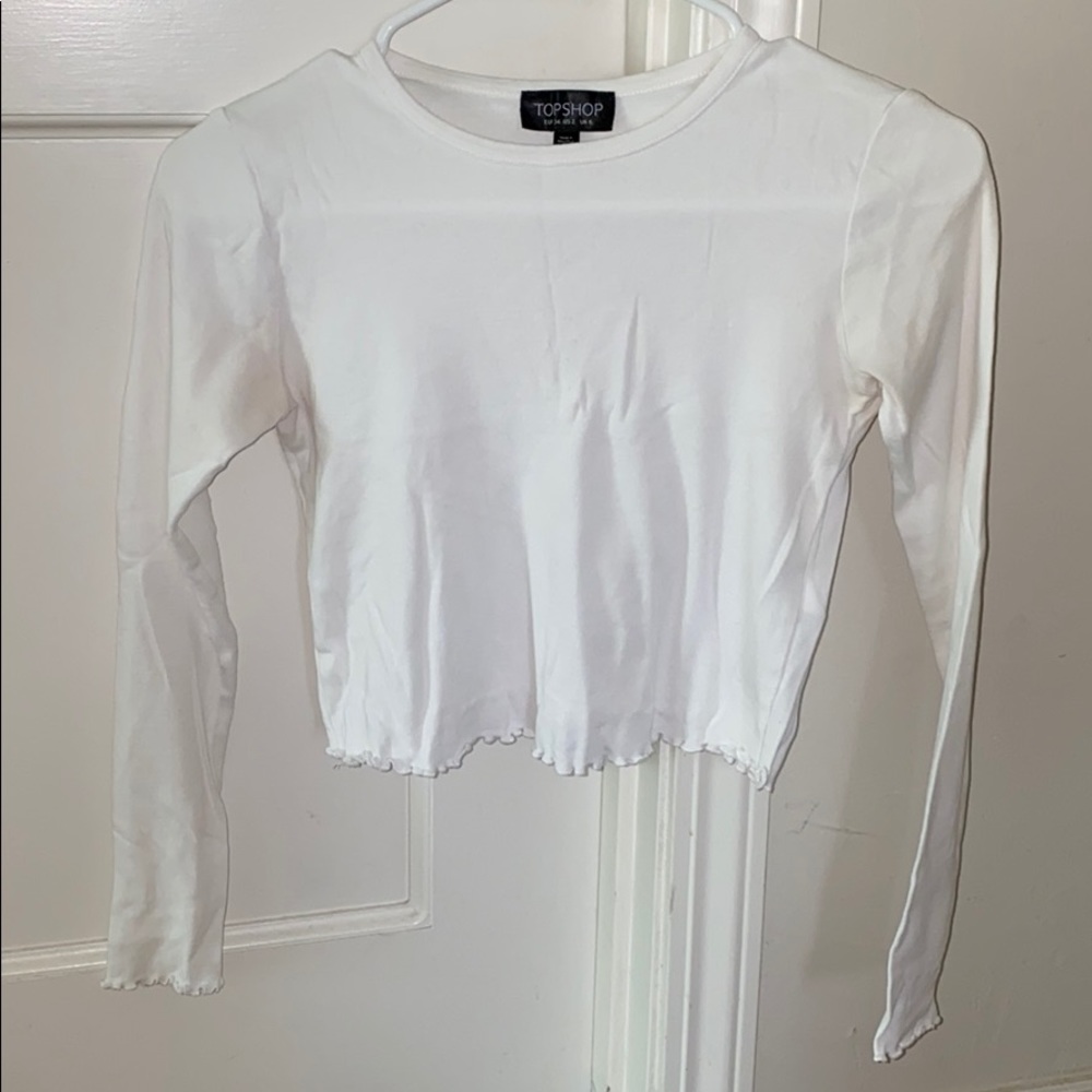 topshop white long sleeve